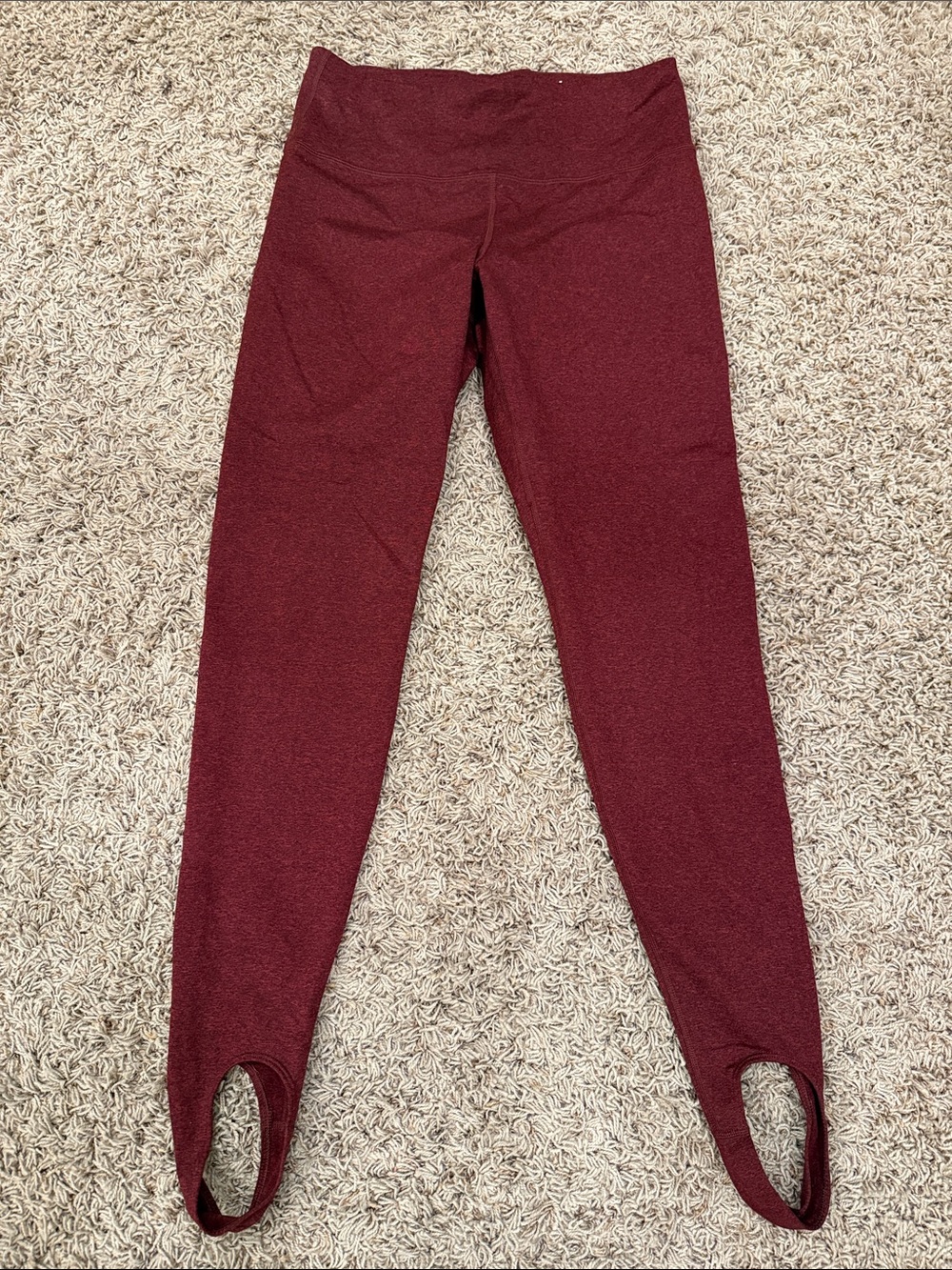 Never worn! Maroon Stirrup Leggings